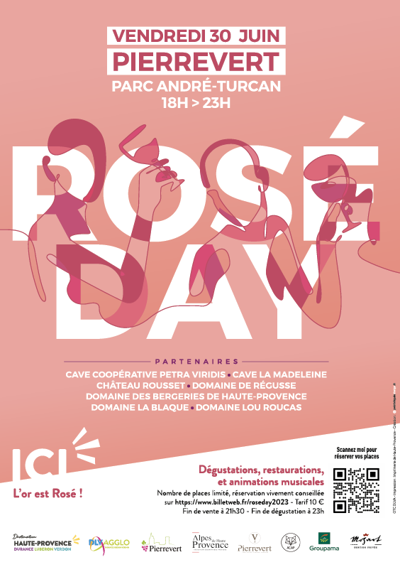 Rosé Day 3è édition :  c’est le 30 juin 2023 à Pierrevert ! Rosé Day 3è édition :  c’est le 30 juin 2023 à Pierrevert !