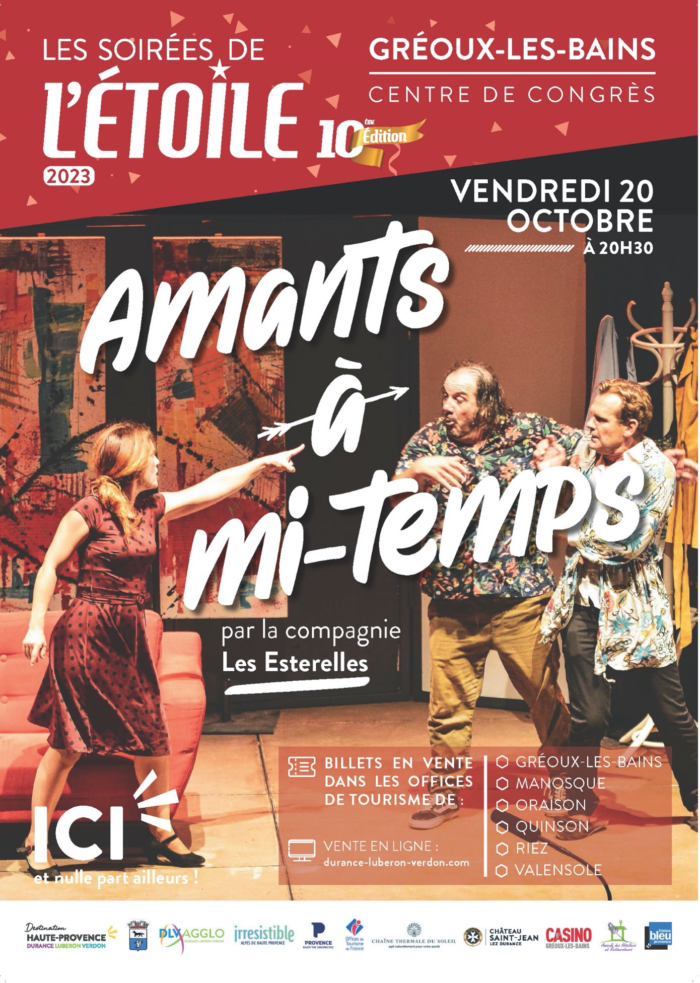 «Amants à mi-temps» le 20 octobre 2023 pour Les Soirées de L’étoile «Amants à mi-temps» le 20 octobre 2023 pour Les Soirées de L’étoile