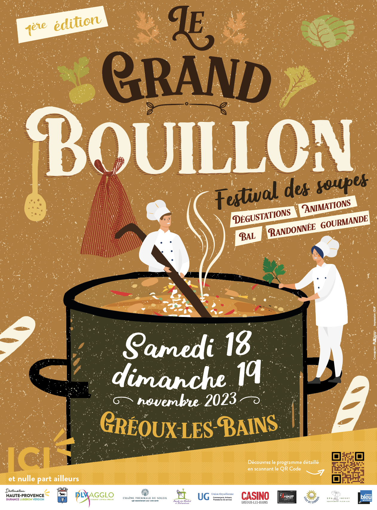 LE GRAND BOUILLON : 1ere EDITION  LE 18 ET 19 NOVEMBRE 2023 à Gréoux-Les-Bains