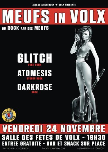 Meufs in Volx, le concert de rock par des meufs le 24 novembre à Volx !