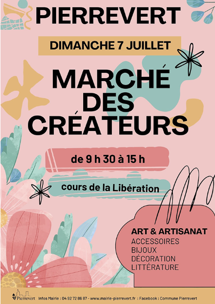 Pierrevert : week-end artistique et créatif les  6 et 7 juillet
