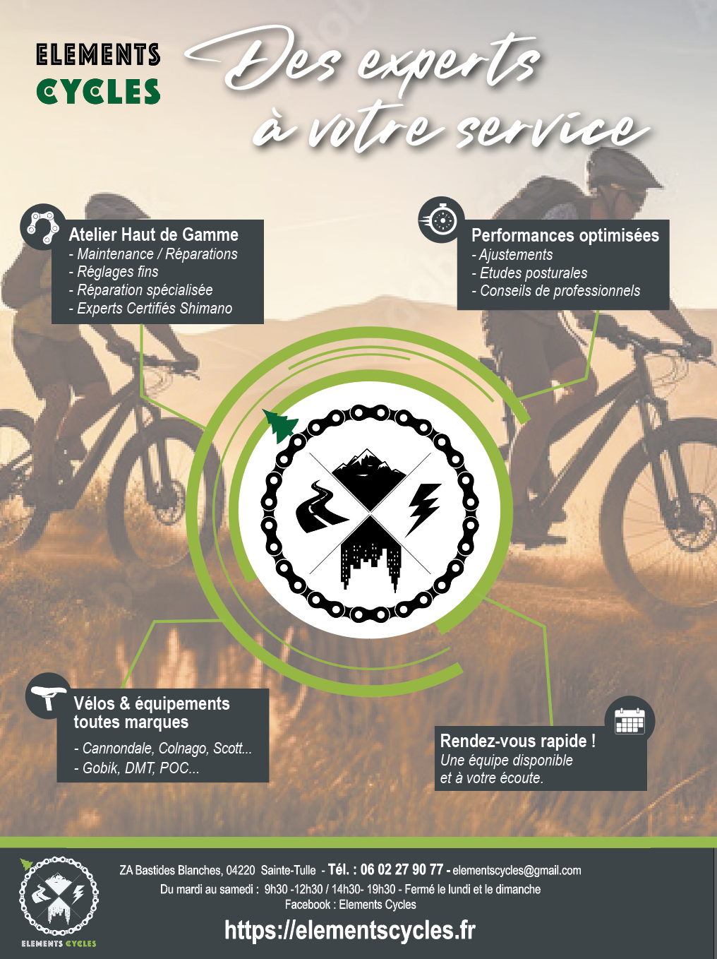 Préparez votre rentrée sportive avec Éléments Cycles ! Préparez votre rentrée sportive avec Éléments Cycles !