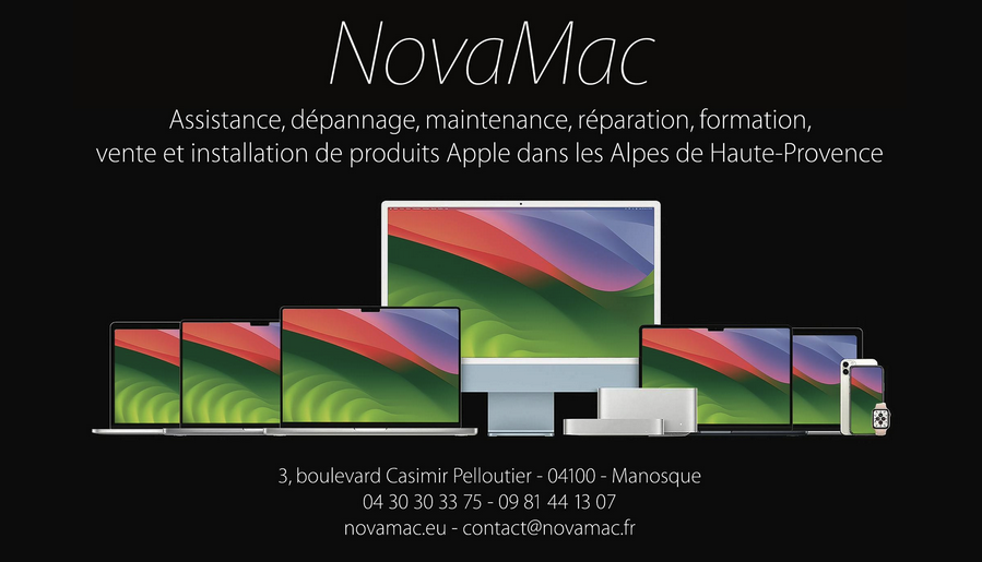 Novamac spécialiste Apple à Manosque...
