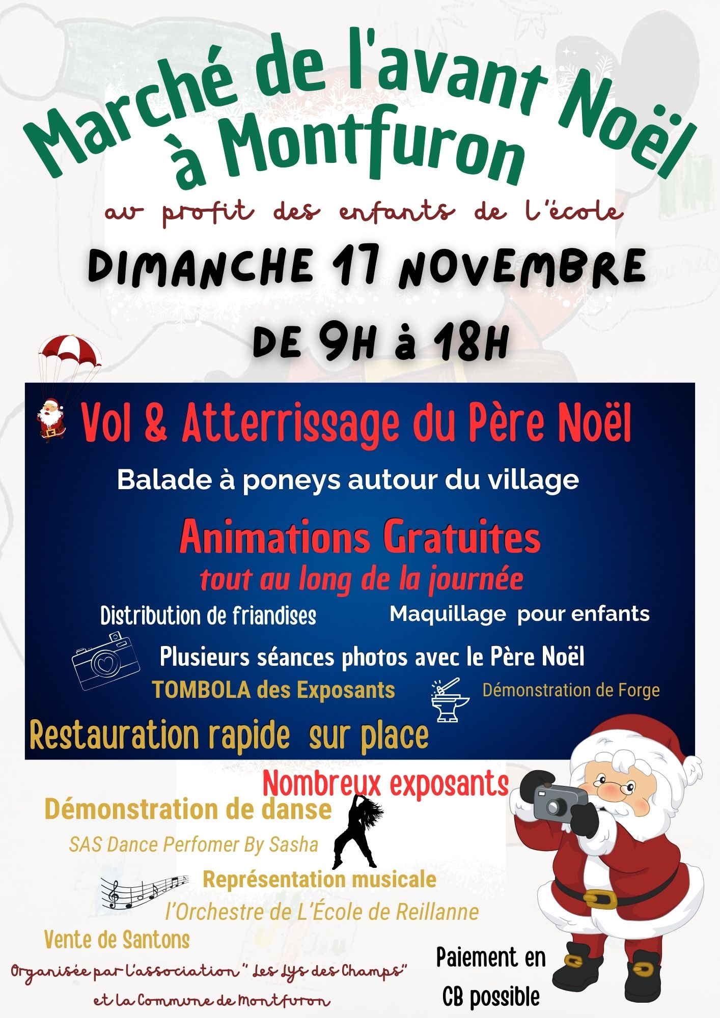 MARCHÉ DE L’AVANT NOËL  DE MONTFURON SE TIENDRA  LE DIMANCHE 17 NOVEMBRE ! MARCHÉ DE L’AVANT NOËL  DE MONTFURON SE TIENDRA  LE DIMANCHE 17 NOVEMBRE !