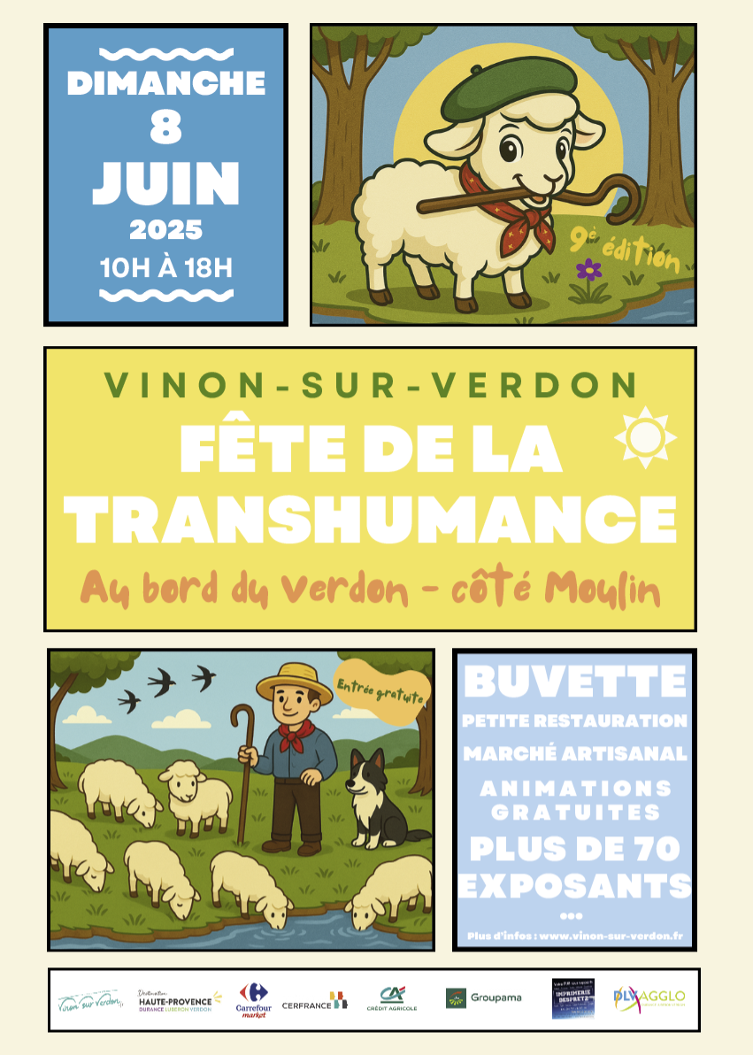 Vinon-sur-Verdon célèbre la 9ᵉ édition de la Fête  de la Transhumance