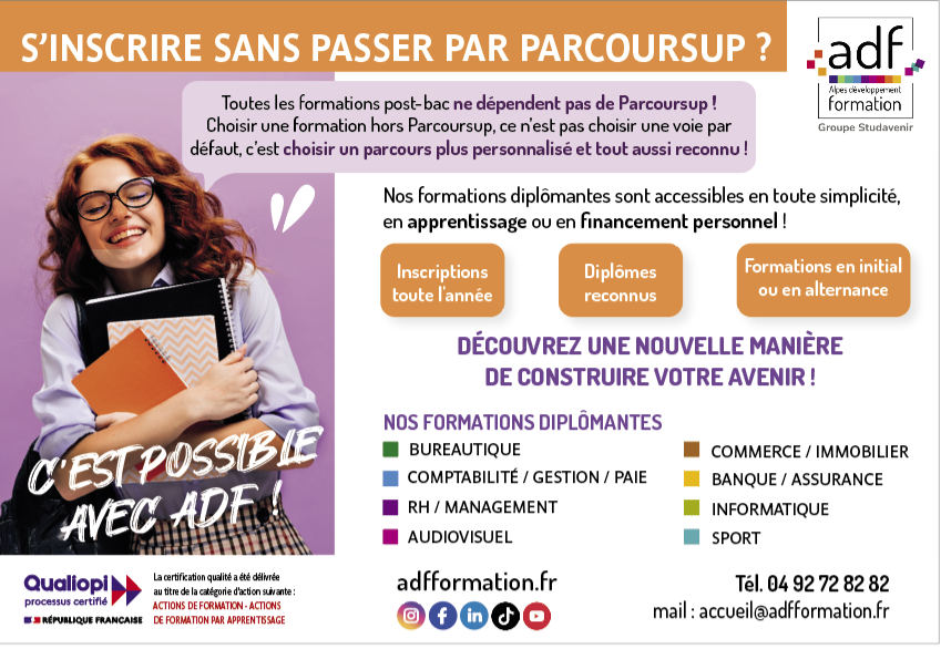 Comment se former après le bac : les solutions proposées par ADF Comment se former après le bac : les solutions proposées par ADF