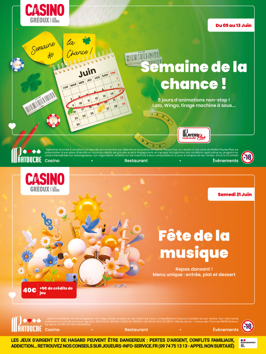 Casino Partouche : Le jeu en grand depuis 25 ans !