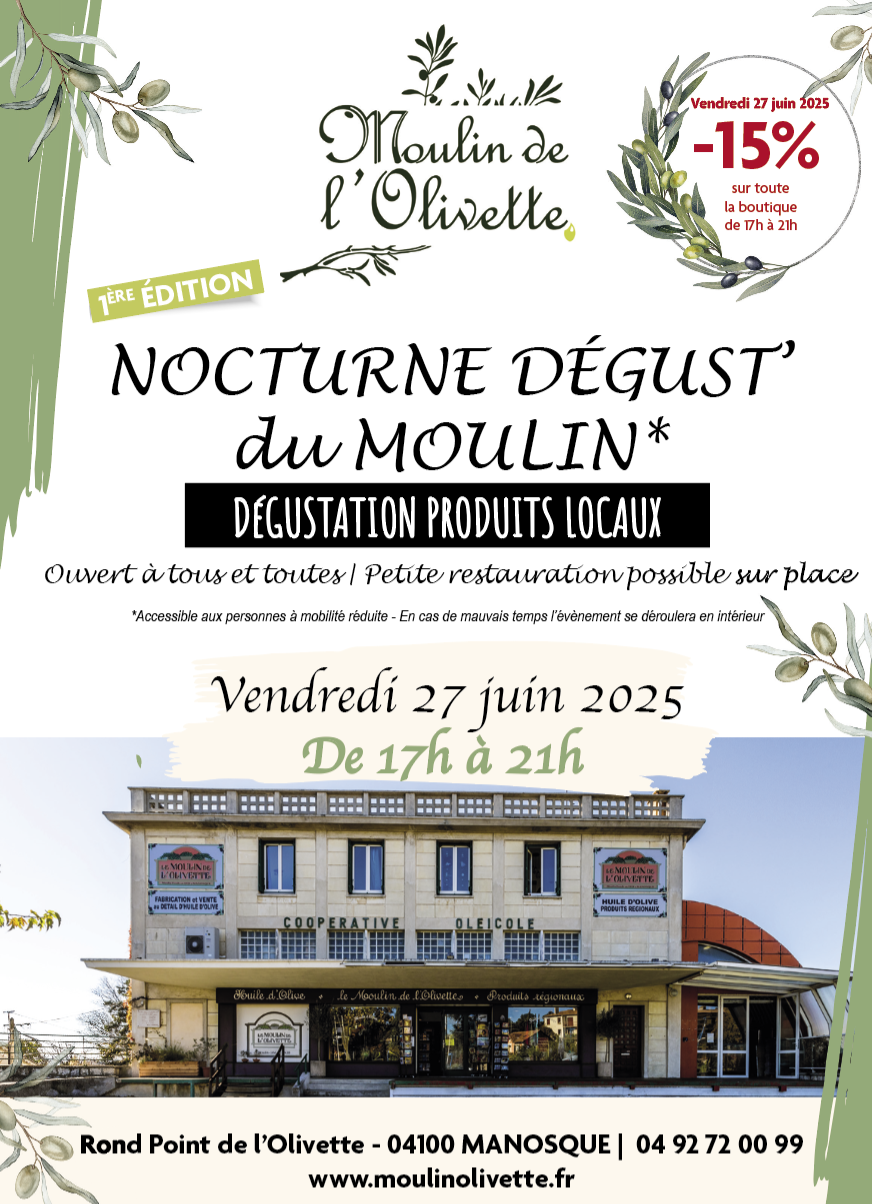 La boutique du Moulin de L’Olivette À Manosque donne rendez-vous aux gourmets ! La boutique du Moulin de L’Olivette À Manosque donne rendez-vous aux gourmets !