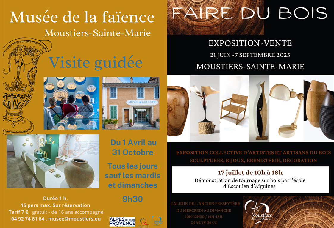 UN ÉTÉ 2025 ANIMÉ À MOUSTIERS -SAINTE-MARIE