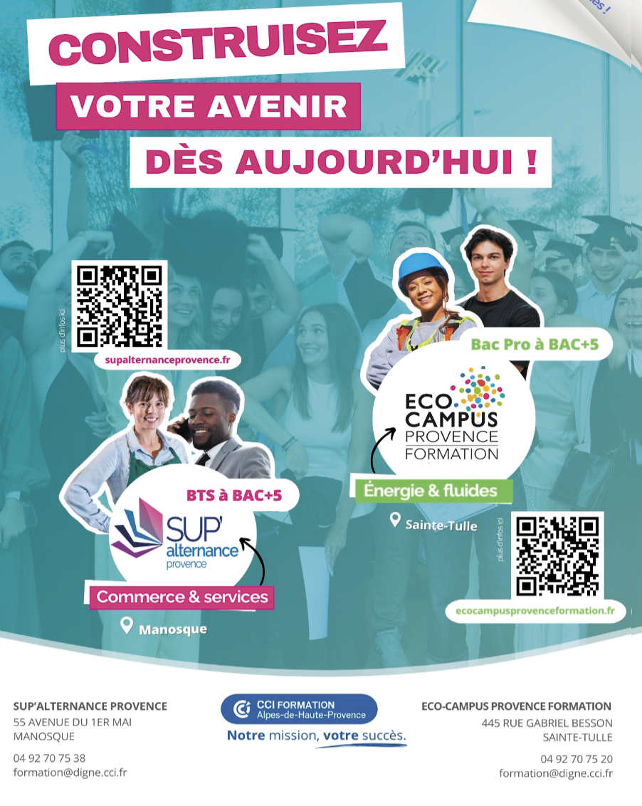 Deux écoles CCI,  un objectif : construire votre avenir !