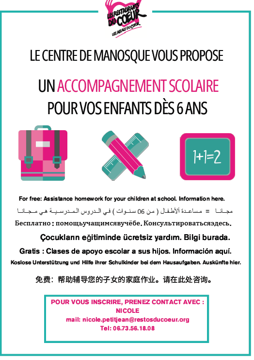 Les Restos du Cœur de Manosque : un appel  à la solidarité !