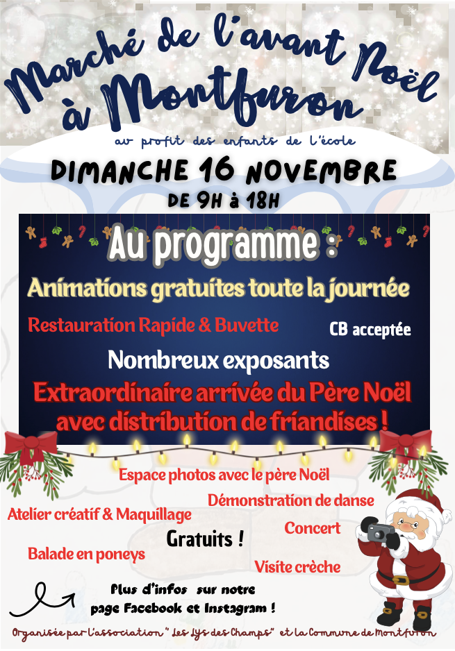 Le Marché de l’avant Noël  de Montfuron annonce le début des festivités!
