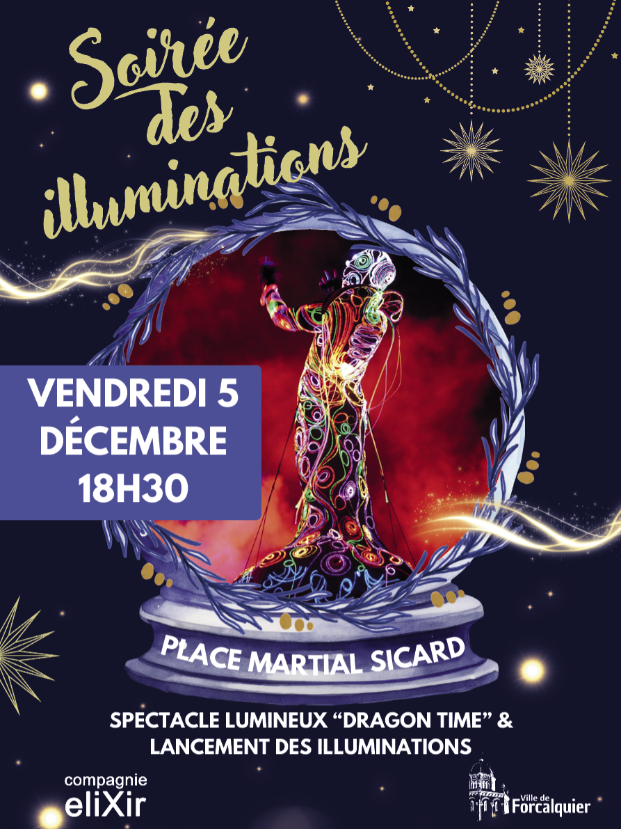 En décembre,  Noël s’installe à Forcalquier !