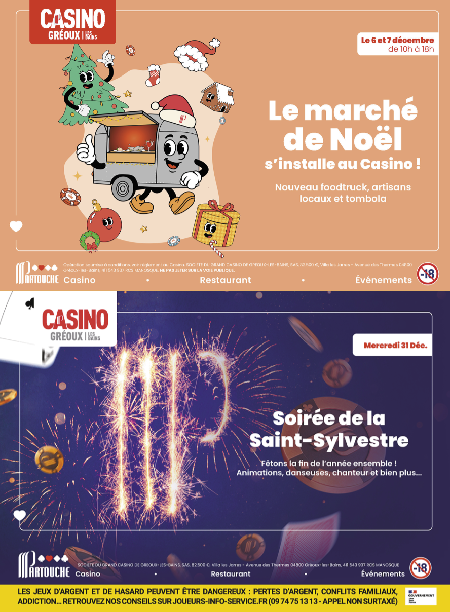 Fêtes, jeux et bonne humeur :  le Casino Partouche sort  le grand jeu !