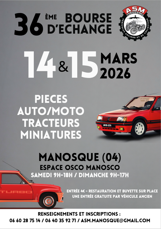 À Manosque, la passion  des belles mécaniques  fait son grand retour !