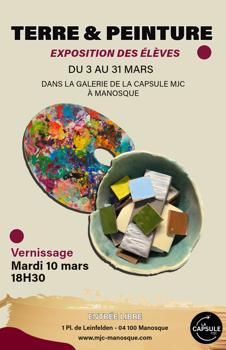 Expo, Repair café et studio de répétitions à la Capsule Mjc