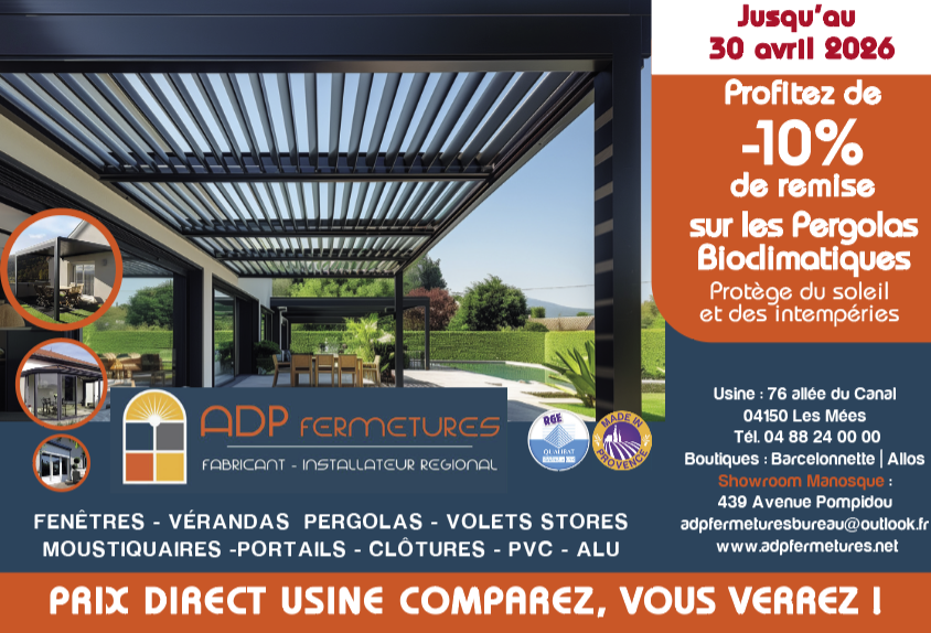 ADP Fermetures,  le sur-mesure local  qui fait la différence !