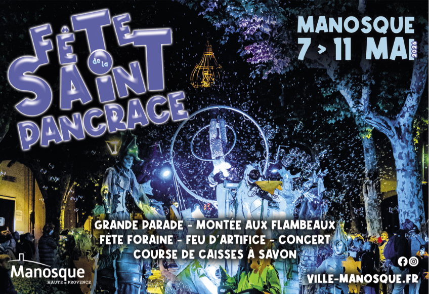 Manosque : 5 jours de fête pour la saint-pancrace  du 7 au 11 mai 2026