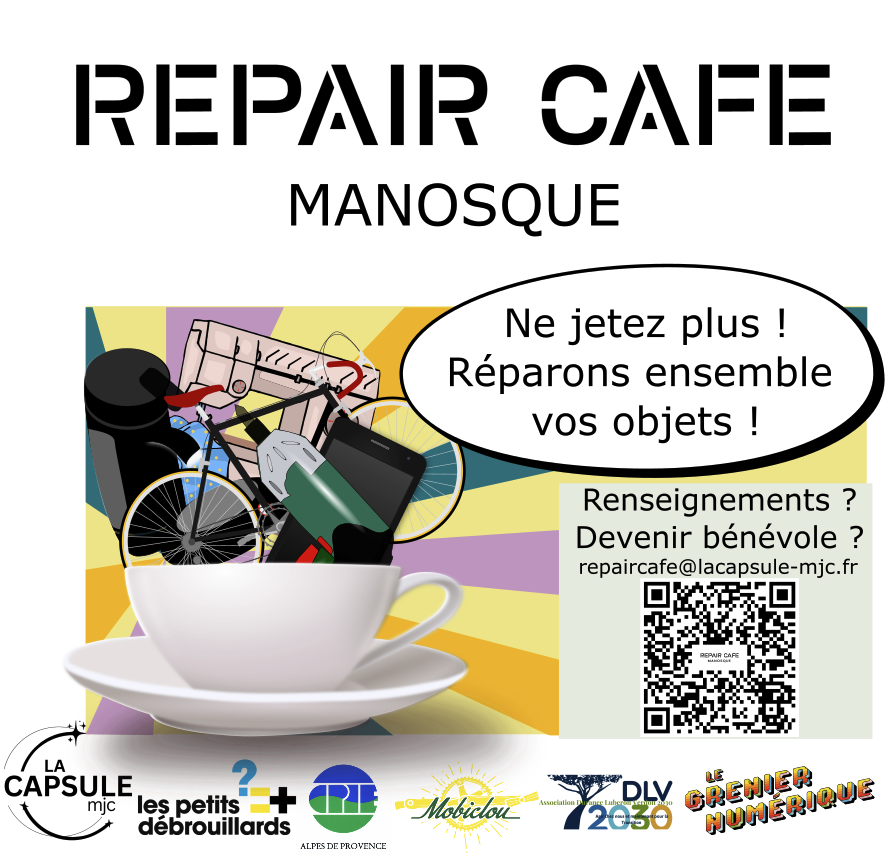 Studio de répétitions et Repair’Café en mai  à la Capsule Mjc