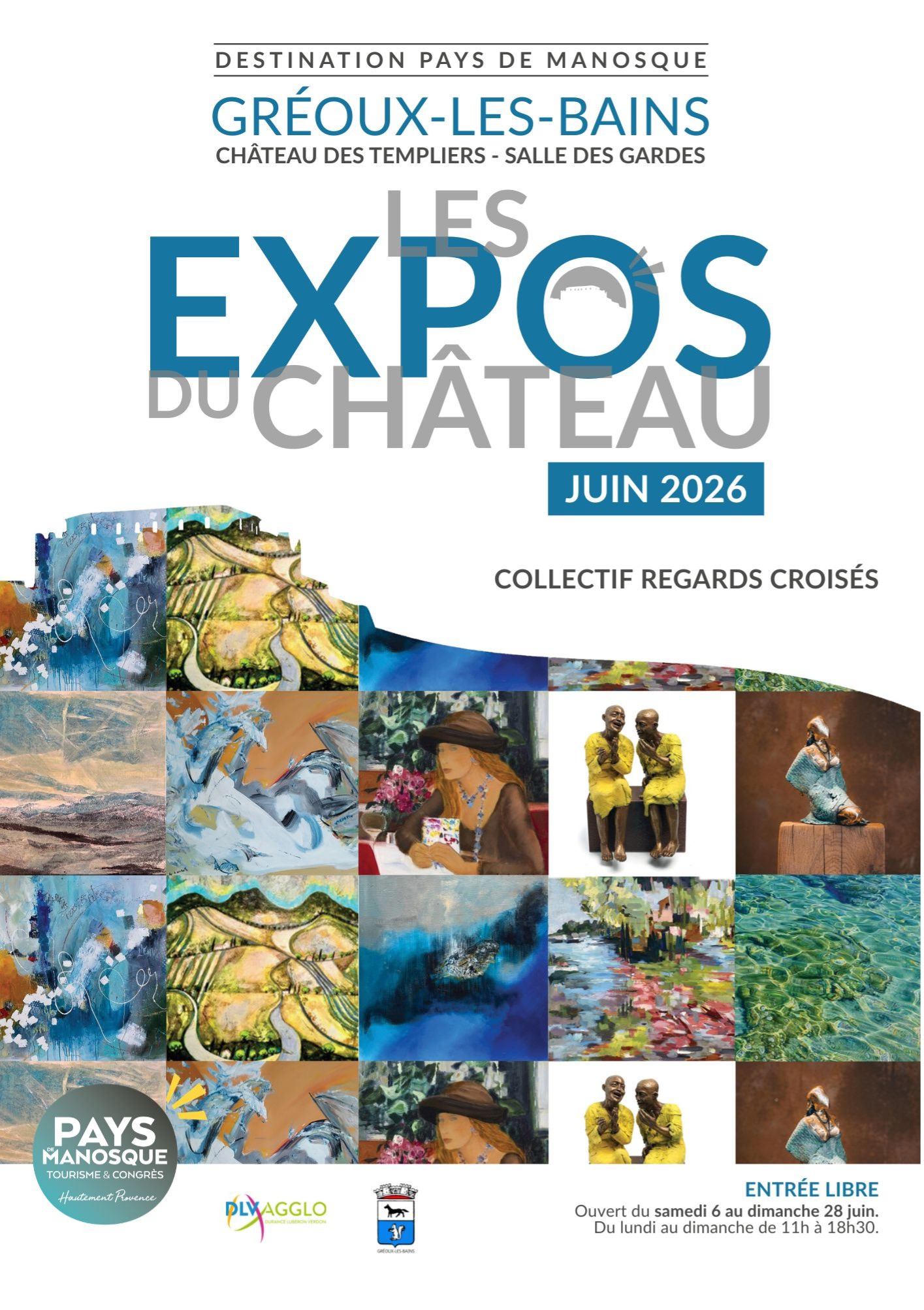 EXPO COLLECTIVE DANS LE CADRE DES EXPOS DU CHÂTEAU DU 6 AU 28 JUIN