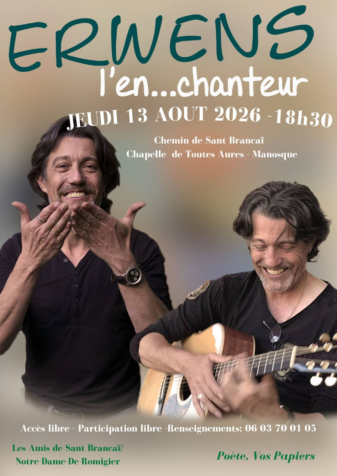 «JEUDIS DE TOUTES AURES» CONCERTS LES JEUDIS 2 JUILLET 13 ET 20 AOÛT