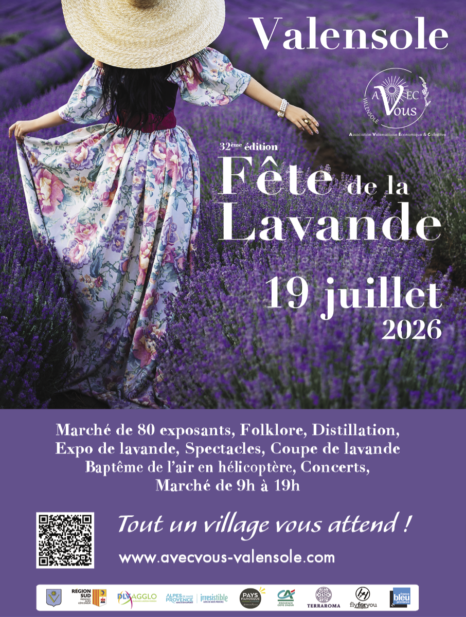 LA 32ÈME FOIRE DE LA LAVANDE se tiendra le 19 juillet  à Valensole