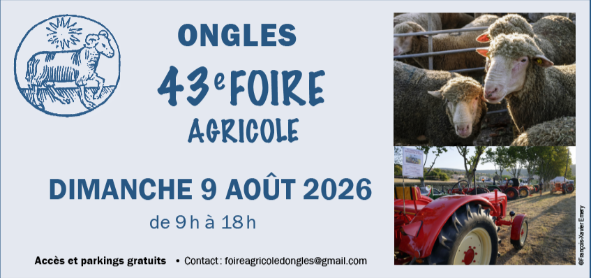 Foire d’Ongles : 43è édition le dimanche 9 août