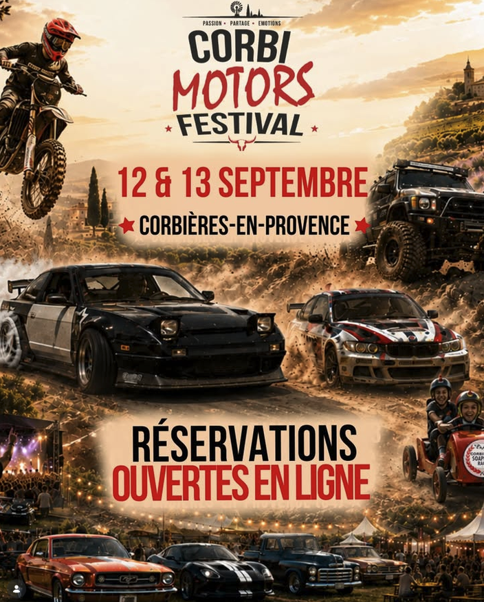"Corbi Motors Festival", 1ere édition les 12 et 13 septembre