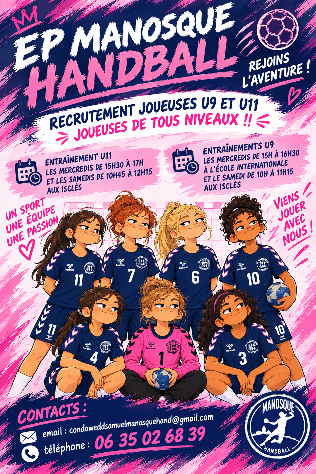 L’EP Manosque Handball lance sa saison sur tous les fronts !