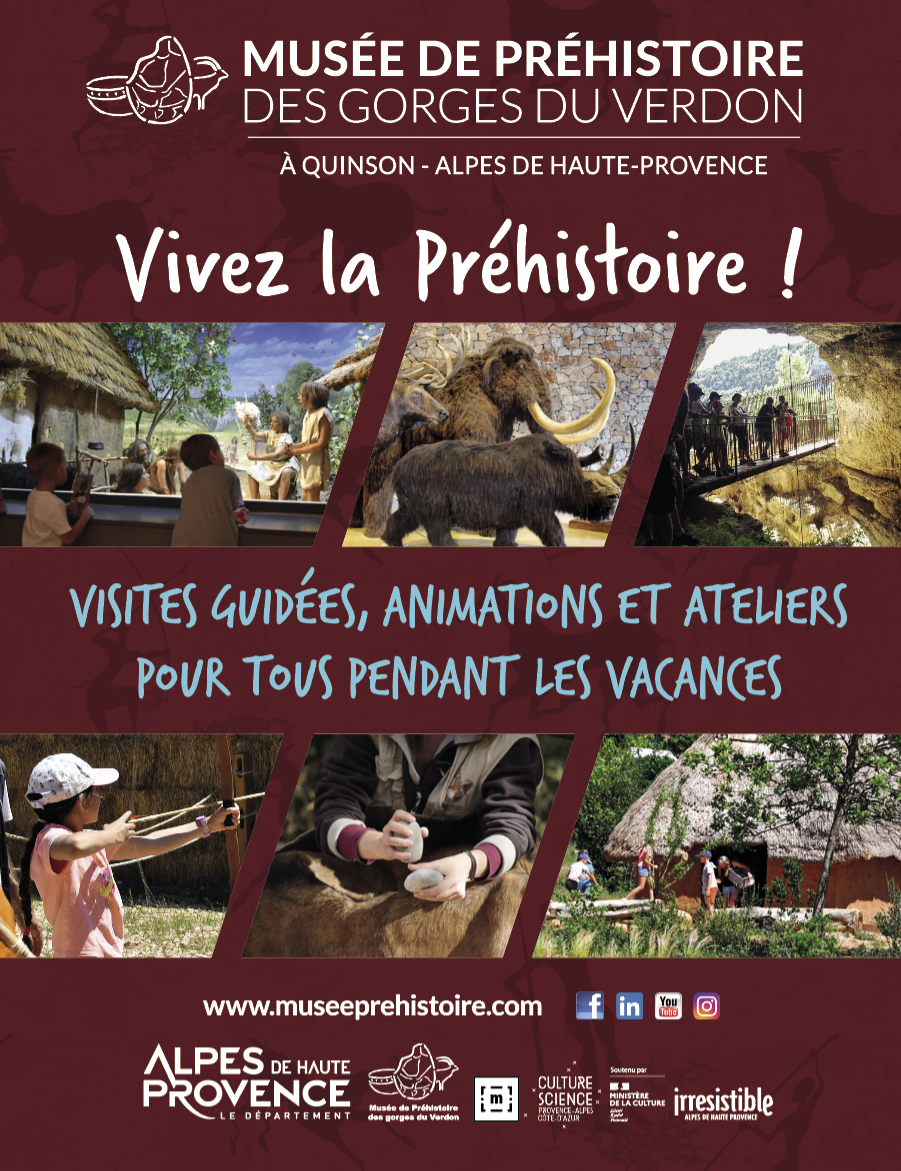 En octobre, plongez dans le temps au Musée de Préhistoire des gorges du Verdon !