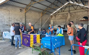 Baptême de l'air, passation de pouvoir et brocante pour le lions club de manosque
