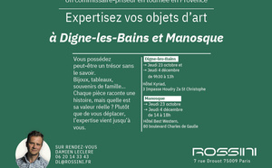 La maison Rossini evalue gratuitement vos bijoux, objets et collections.