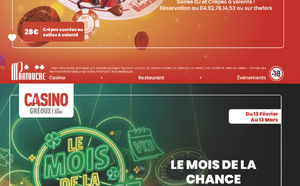 Février fait le plein de chance au Casino Partouche de Gréoux-Les-Bains !