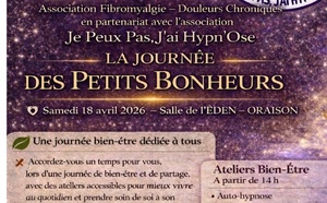 Le 18 avril à Oraison :  journée bien-être et spectacle d’hypnose !