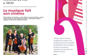 La musique fait son cinéma lors des concerts du mercredi le mercredi 20 mai