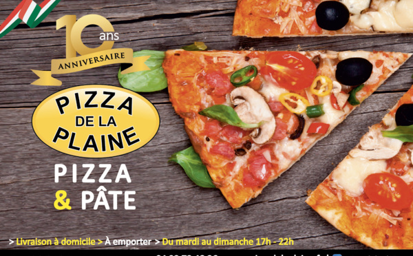Pizza de la Plaine, fête ses 10 ans !  des pizzas artisanales et authentiques...