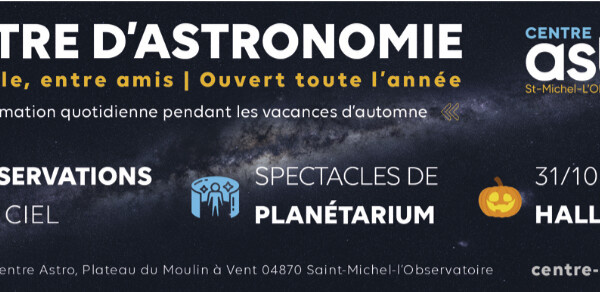 Un automne sous les étoiles avec le Centre Astro à  St-Michel-L'Observatoire
