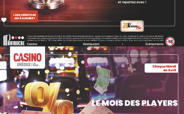 Avril s’annonce animé au Casino Partouche ! Jeux,  surprises et plus encore...