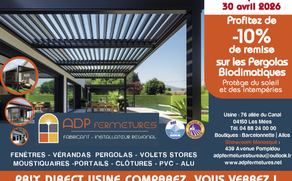 ADP Fermetures,  le sur-mesure local  qui fait la différence !