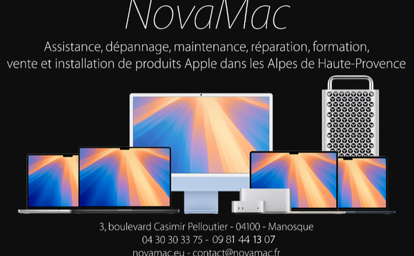 NovaMac spécialiste Apple à Manosque...