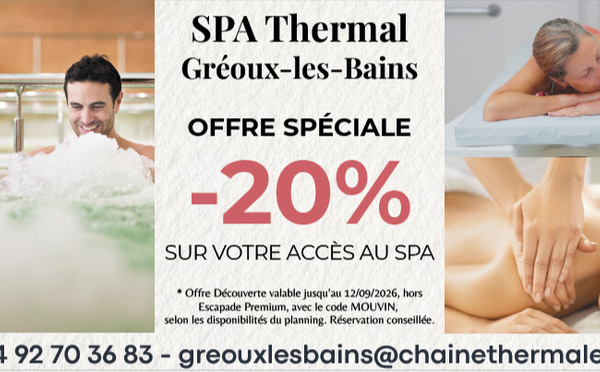 Nouveauté : La Cure Nocturne aux Thermes de Gréoux-les-Bains ! « Après ma journée  de travail, je prends soin de ma santé. »
