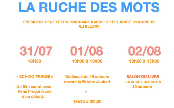 Le salon «La Ruche des Mots»  revient à Riez du 31 juillet  au 2 août pour sa 14e édition