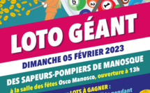 Loto géant des sapeurs pompiers : le 5 février  à manosque !