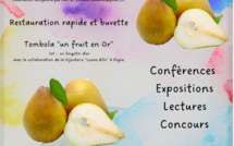 Gagnez un lingotin d’or  lors de la fête de la poire sarteau blanche à draix  le 22 octobre 2023