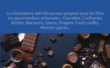 La gourmandise s’invite pour les fêtes de fin d’année dans votre chocolaterie Joël Vilcoq