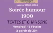 Soirée humour 1900 textes et chansons le 16 février à la Cave a Lulu a Forcalquier