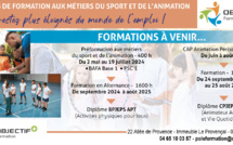 Parcours de formation aux métiers du sport  et de l’animation avec objectif + formation