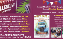 Apéros concerts, banquet  citoyen, happy days...  un été festif à Villeneuve !