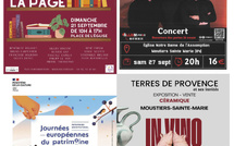 UN MOIS DE SEPTEMBRE RICHE EN ANIMATIONS à  MOUSTIERS-SAINTE-MARIE