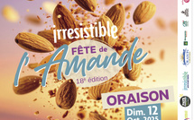 IRRESISTIBLE  FÊTE DE L'AMANDE D'ORAISON LE DIMANCHE 12 OCTOBRE !